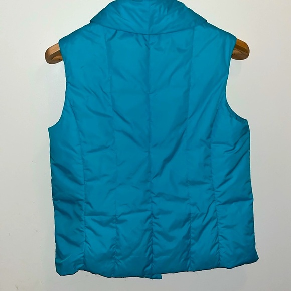 Coldwater Creek Puffy Turquoise Vest US 8 - Picture 3 of 7